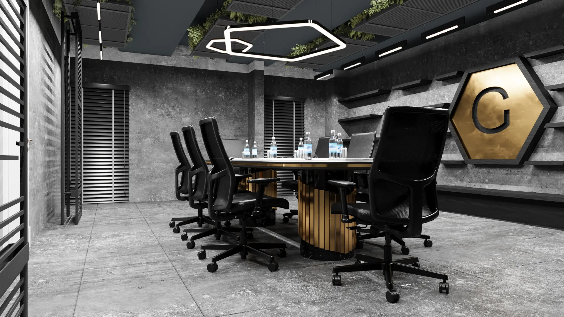 Çerkezköy'deki GP firmasına ait, modern tasarımlı toplantı odası – 30m² ofis iç mekan çözümü