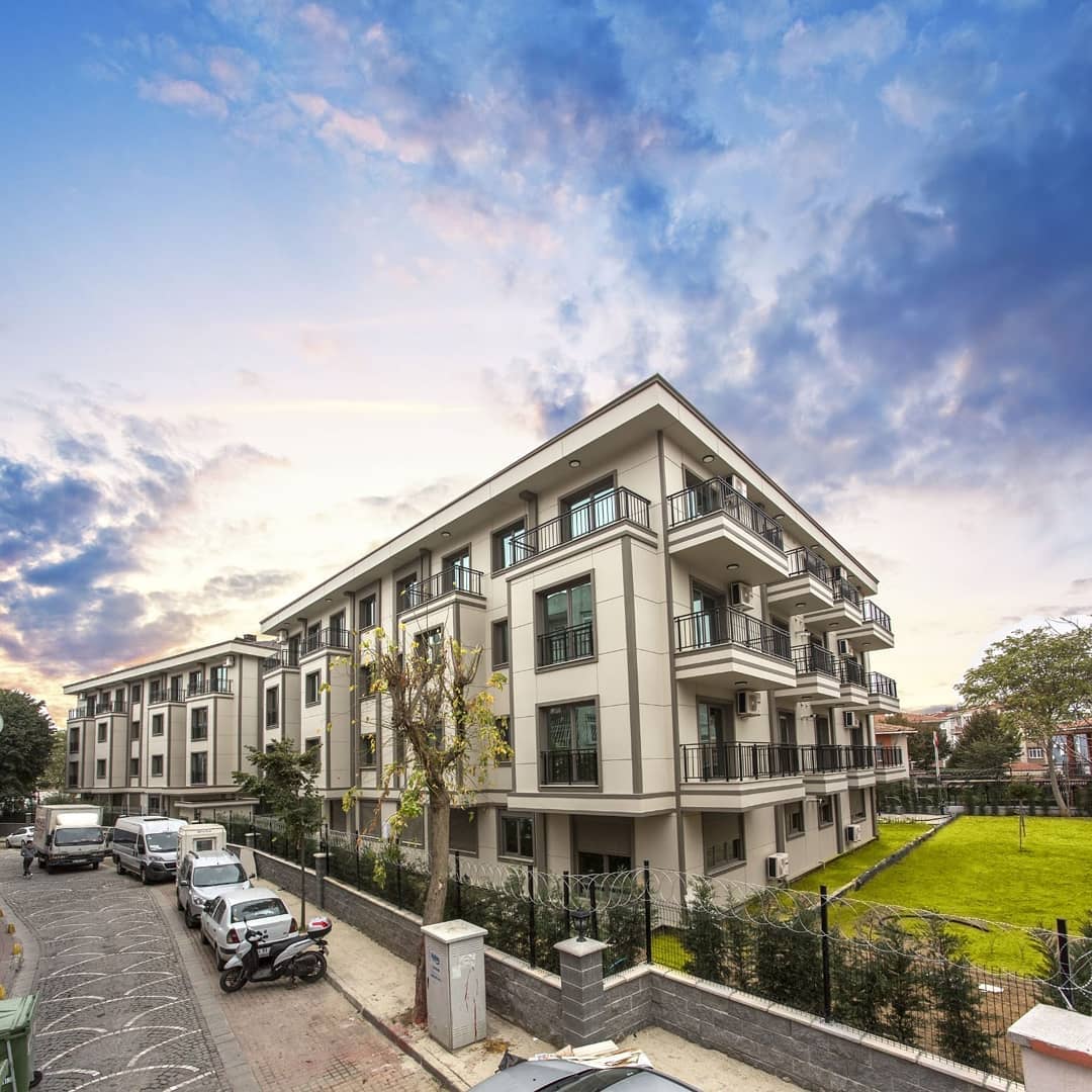 İstanbul kentsel dönüşüm modern site projesi dış cephe ve peyzaj